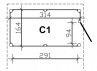 CARPORT TOIT ALU + REMISE 3.14 X 7.08 M