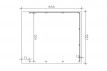 CARPORT DOUBLE AVEC PAROIS 5.57 X 5.55 M