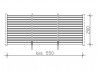 CARPORT DOUBLE AVEC PAROIS 5.57 X 5.55 M