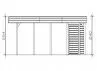 CARPORT TOIT ALU + REMISE 3.14 X 7.08 M