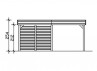 CARPORT TOIT ALU + REMISE 3.14 X 7.08 M