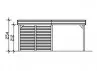 CARPORT TOIT ALU + REMISE 3.14 X 7.08 M
