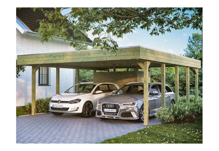 CARPORT TOIT ALU + REMISE 3.14 X 7.08 M