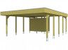 CARPORT TOIT ALU + REMISE 3.14 X 7.08 M