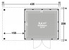 ABRI JARDIN MÉTAL 6.40 M2 AVEC PRÉAU