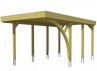 CARPORT AVEC UN ARC 3.14 X 5.55 M TOIT ALU