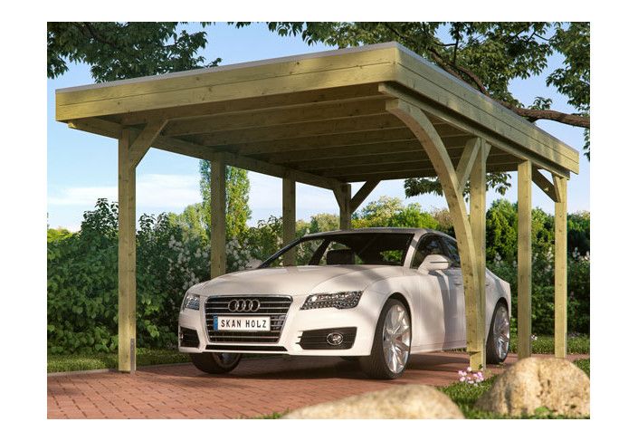 CARPORT AVEC UN ARC 3.14 X 5.55 M TOIT ALU