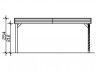 CARPORT DOUBLE TOIT ALU ET 1 ARC 5.57 X 5.55 M