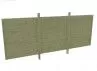 OPTION PAROI ARRIERE L 550 x Ht 200 cm