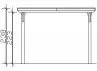 CARPORT BOIS 3.14 X 5.55 M TOIT ALU