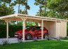 CARPORT AVEC REMISE 3.54 X 8.46 M TOIT ALU