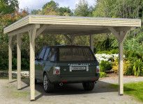 CARPORT BOIS 3.54 X 6.04 M TOIT ALU