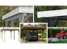 CARPORT BOIS 3.54 X 6.04 M TOIT ALU