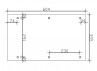 PLAN AU SOL CARPORT BOIS 3.54 X 6.04 M