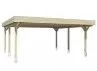 CARPORT BOIS 6.11 X 6.04 M TOIT ALU