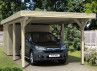 CARPORT AVEC REMISE 3.54 X 8.46 M TOIT ALU