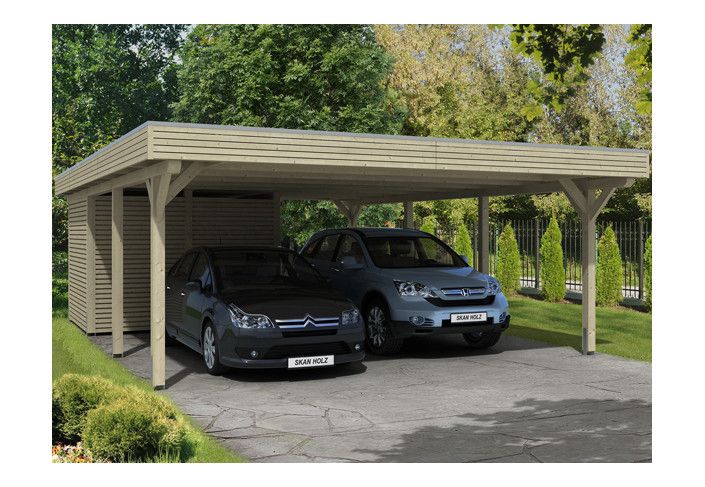 CARPORT AVEC REMISE 6.11 X 8.46 M