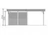 CARPORT AVEC REMISE 6.11 X 8.46 M