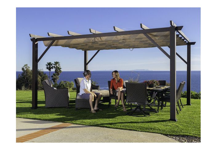 PERGOLA ALU ASPECT BOIS