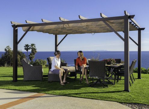 PERGOLA ALU ASPECT BOIS