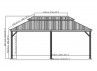 TONNELLE ALU + MOUSTIQUAIRES 9 m2