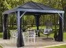 TONNELLE ALUMINIUM, TOITURE RIGIDE 4 PANS 11m2