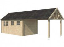 Chalet avec auvent 22m2