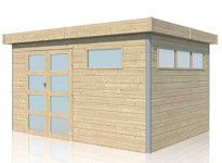 Abri cubique toit acier 8.70 m2