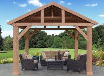 PERGOLA EN BOIS TOIT ALUMINIUM