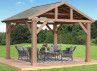 PERGOLA EN BOIS TOIT ALUMINIUM