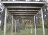 CARPORT BOIS TRAITE ET TOIT EN FIBRE DE VERRE 3x5 M