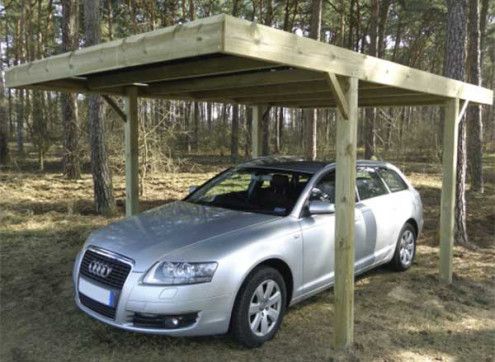 CARPORT BOIS TRAITE 3x5 M