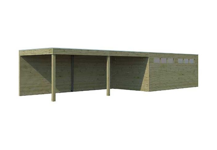 Garage bois traité 22m2