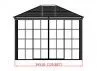 Pavillon alu panneaux moustiquaires 11 m2