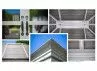 Pavillon alu panneaux maillés 13 m2