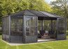 Pavillon alu octogonal avec parois vinyl 22 m2