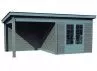 ABRI ET AUVENT TOIT PLAT COMPOSITE 6.05 X 3.05 M