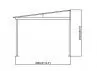 Pergola toit acier avec rideaux 11 m2