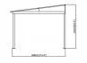 Pergola toit acier avec rideaux 13 m2