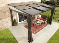 Pergola alu toit rétractable 11 m2