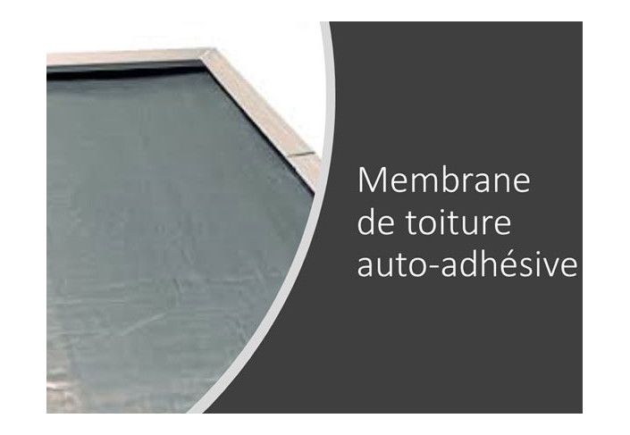 Option membrane auto-adhésive pour toit plat en bois - 4 rouleaux