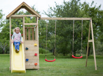 Jeux pour enfants avec balançoire et table