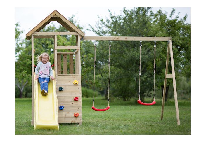 Jeux pour enfants avec balançoire et table