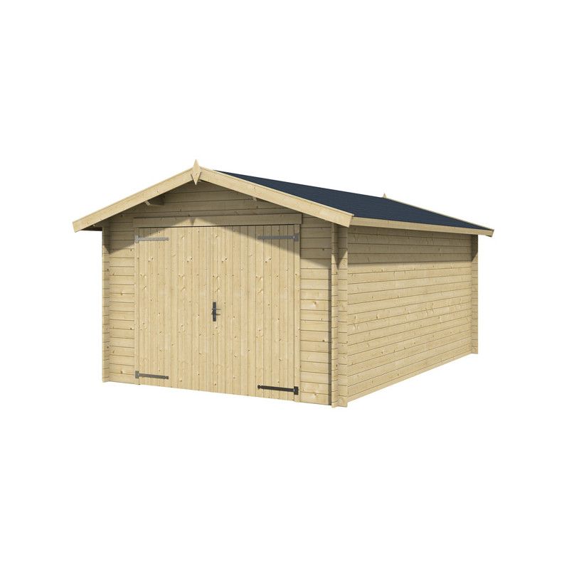 Abri de jardin bois traité ECO 19.80 m² - 28 mm