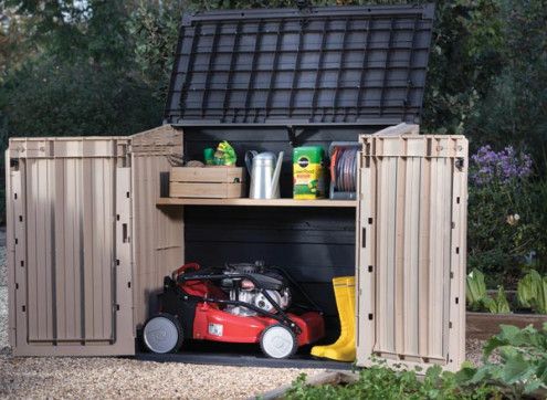 Armoire de rangement extérieure - contenants en résine synthétique pour le  tri à