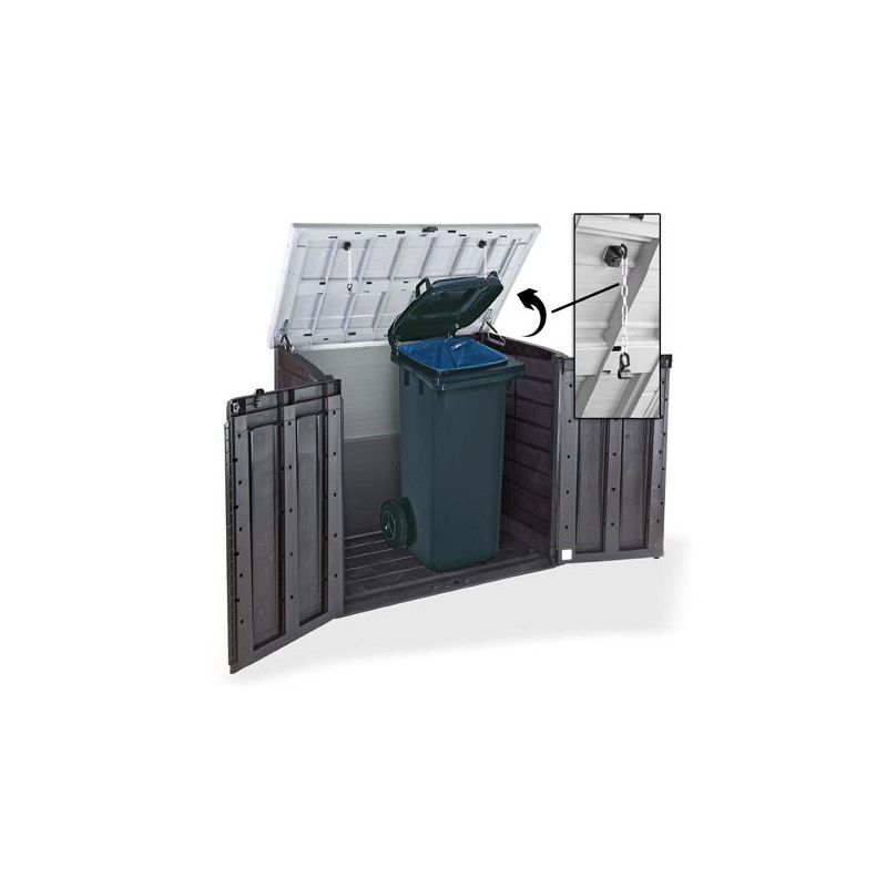 Coffre ou abri poubelles polypropylène Keter Store It Out Arc 1200 L