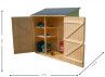 Abri de rangement en bois 1 m²