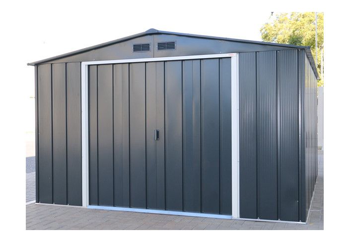 ABRI JARDIN EN METAL AVEC PORTE COULISSANTE - 11,7 m²