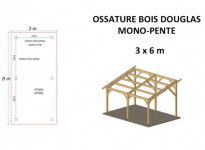 OSSATURE DOUGLAS MONOPENTE