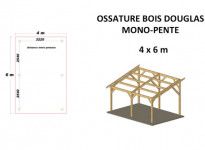 OSSATURE DOUGLAS MONOPENTE